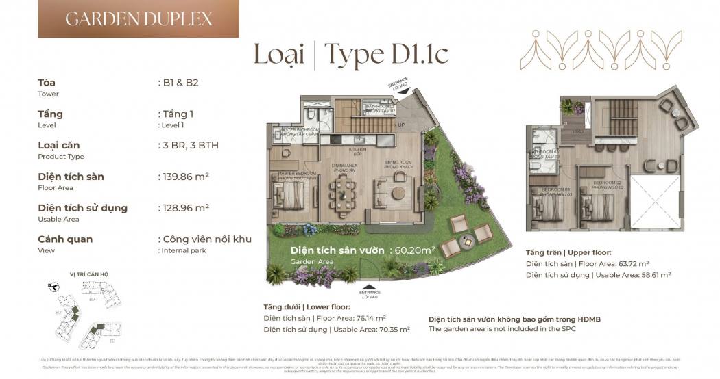 DUPLEX SÂN VƯỜN